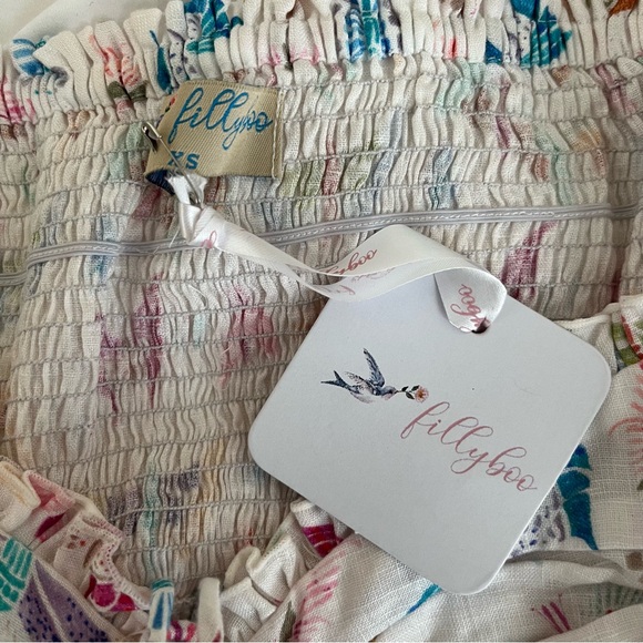 NWT Fillyboo Madame Butterfly Cotton Mini Dress XS - Picture 10 of 16